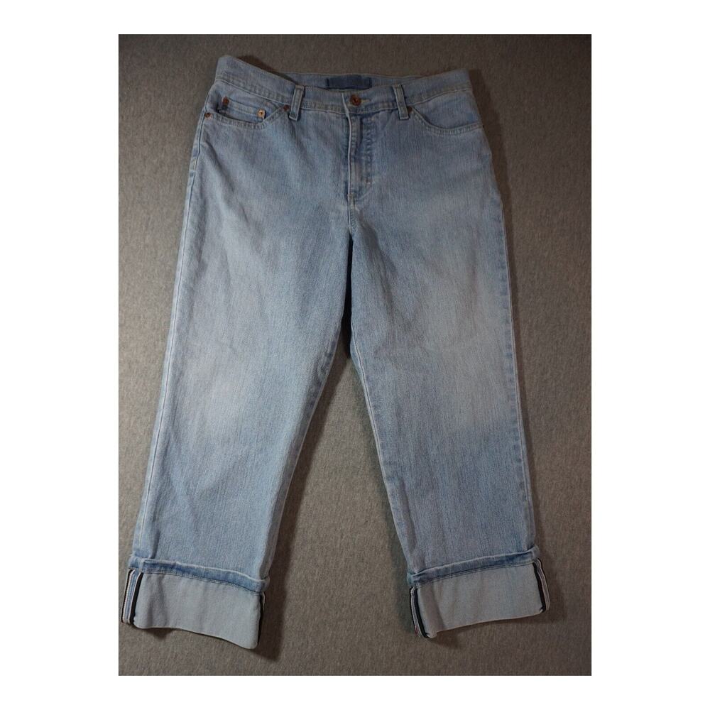 Bandilinoblu Missy Capri cuffed Sz 12 Light wash